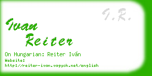 ivan reiter business card
